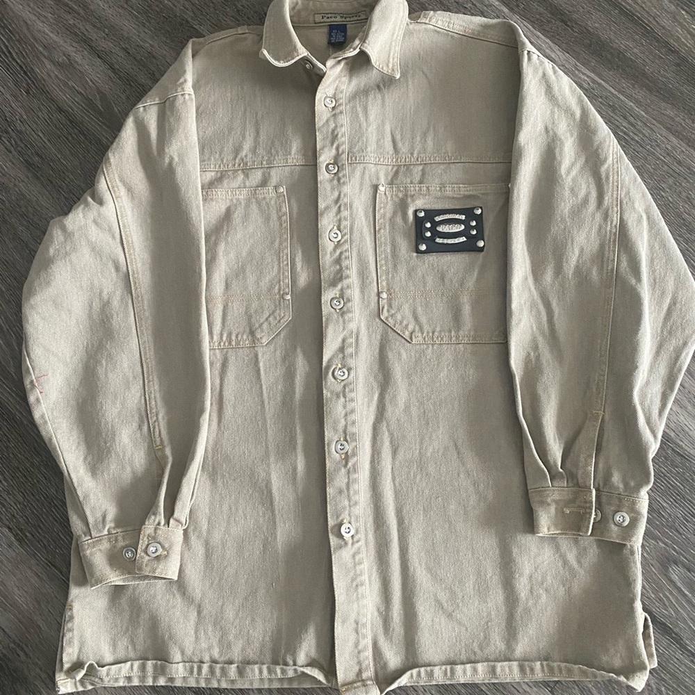 Vintage Paco sports men’s large button down shacket